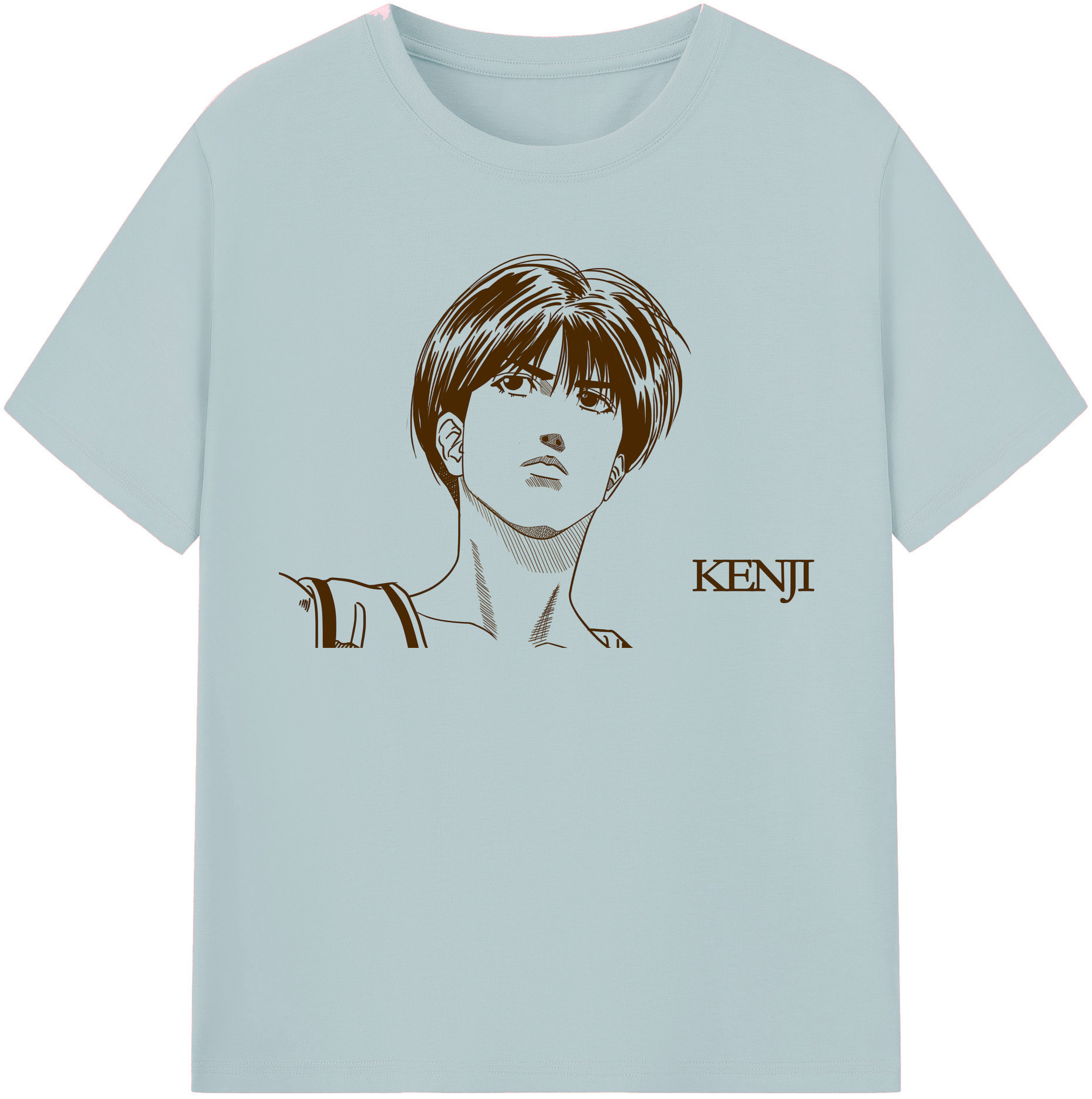 SLAM DUNK／スラムダンク 綿100％半袖Tシャツ（フロントプリント）